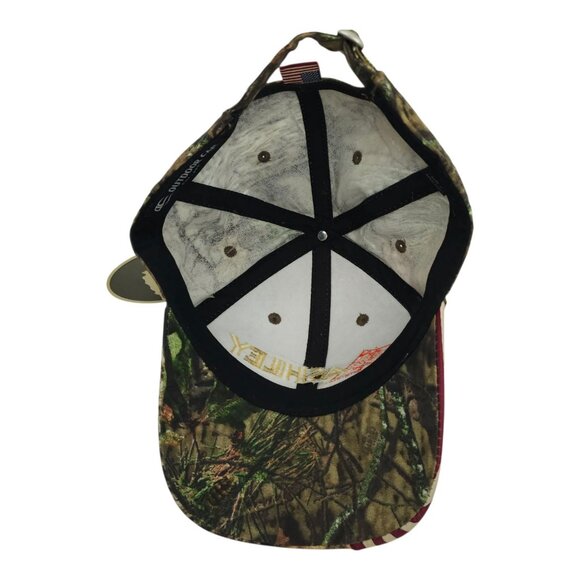 Mossy Oak Ashley Camo Strapback Cap Hat Trucker Baseball Hunter Logo Flag NWT - Picture 5 of 14